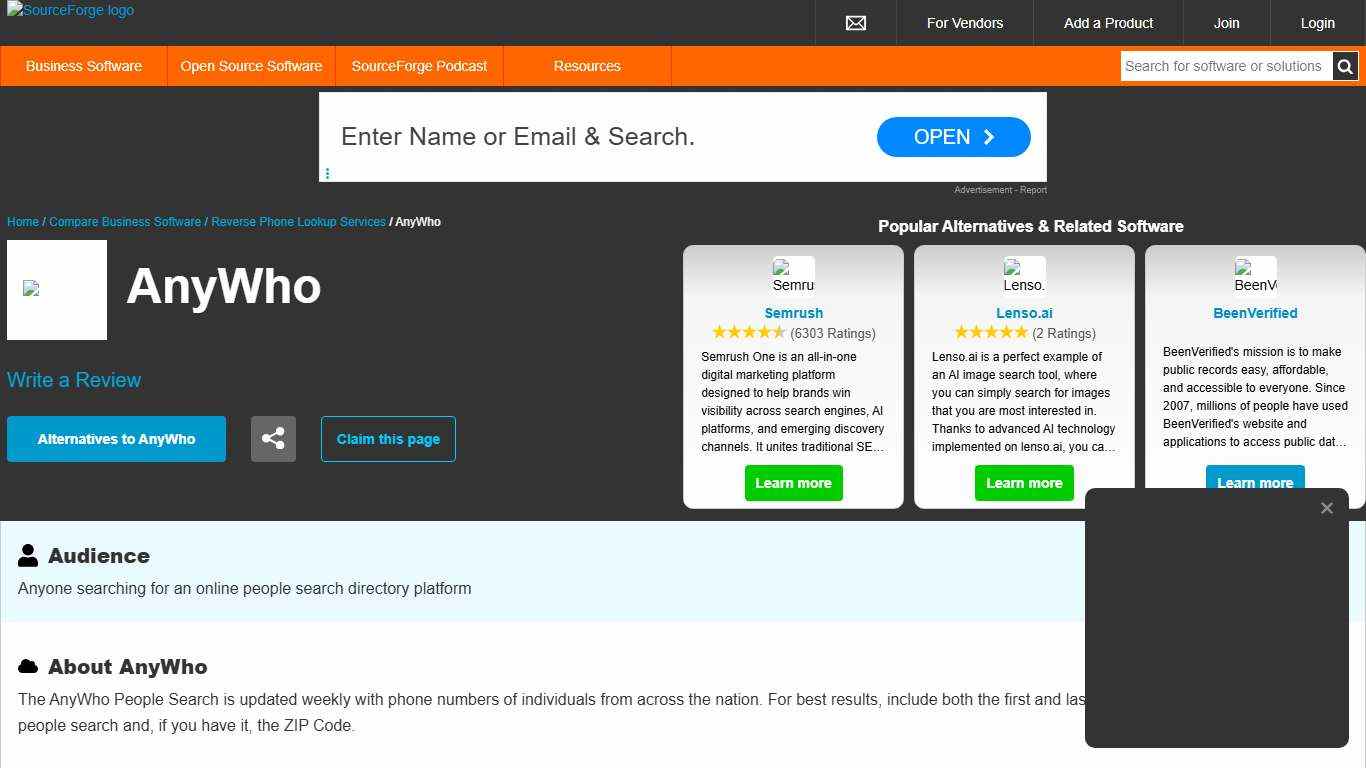 AnyWho Reviews in 2026